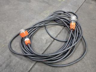 3-Phase 16A Power Cable Lead, 15* Metre Length