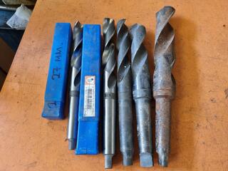 5x Assorted MT No.4 & No.3 Shank Drills