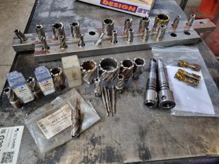 Assorted Annular Cutters + Morse Taper Annular Arbors