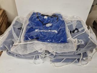 70x R80 Blue Mesh Training Bibs, Size XL