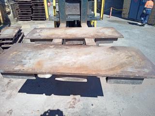 2 x Plate Steel Pallets