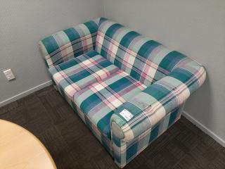 Plaid Pattern 2 Seater Couch
