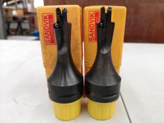 2x Sandvik Coromant CoroCut Capto C4 Indexable Boring Tools