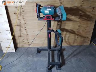 Double Ended Grinder with Linisher