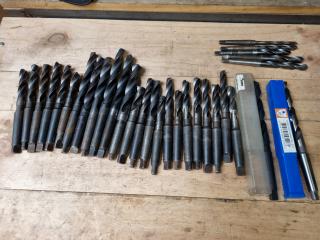 31x Morse Taper No.1 & No.2 Drills, Assorted Sizes