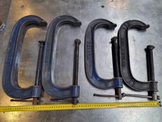 4x Record G-Clamps, 300mm & 250mm Sizes