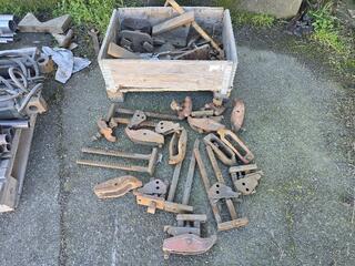 Box of Carver Tee Slot Clamps Etc