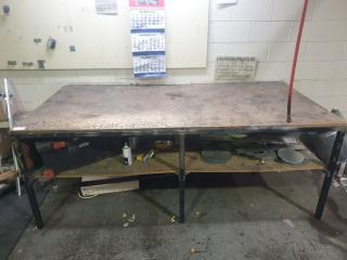Large Steel Framed Workbench
