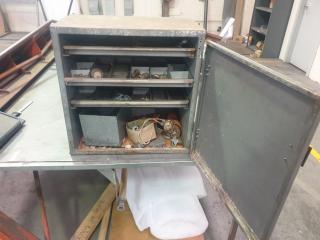 Steel Cabinet and Contents