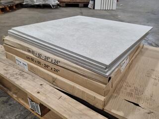16x Rectified Porcelain Stoneware 600x600mm Tiles