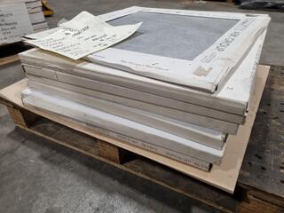 19x Rectified Porcelain 600x600mm Tiles