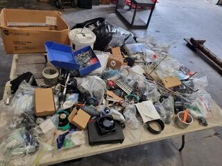 Assorted Electronic Compinents, Pneumatic Tubing, Filters, Parts, & More