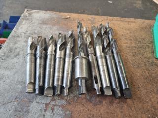 10 Assorted Morse Taper (MT3) Shank Drills