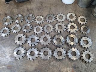 28x Assorted Gear Cutters