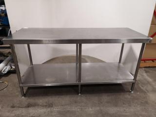 Stainless Steel Commercial Kitchen Prep Table Bench