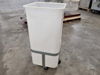 Food Grade Plastic Bin w/ Trolley