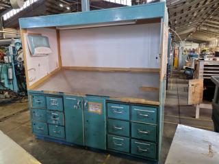 Enclosed Angled Workbench Workstation