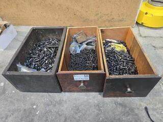 Mixed Steel Engineering Fasteners and Bolts Bulk Lot