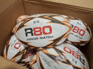 23 R80 Junior Match Rugby Balls
