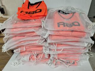 250x R80 Orange Mesh Training Bibs, Size Junior