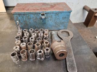 Larcher BT40 Tool Holder w/ 26x Collets + Case & Wrench