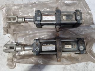 2x Pneumatic Cylinders by SMC