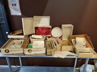Assorted Wooden Displays, Boxes, Bins, Trays