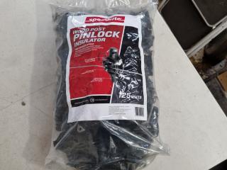 Speedrite Wood Post Pinlock Insulators, Bag of 125x Units
