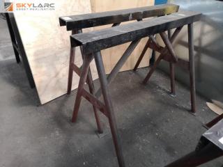 Pair of Heavy Duty Steel Saw Horses
