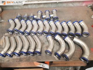 Box of New Press Fit Stainless Pipe Fittings