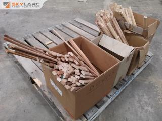 Assortment of Wood Dowels, Standard and Domino Machine Types