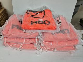 70x R80 Orange Mesh Training Bibs, Size XL