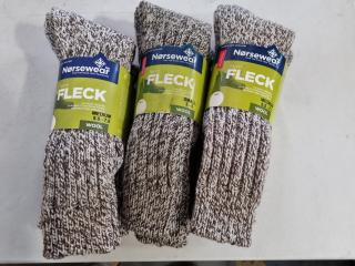Norsewear Farm Fleck Wool Socks, 3x Pairs