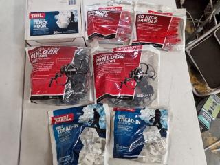 Assorted Speedrite & Pel Electric Fencing Insulators, Handles, Hooks
