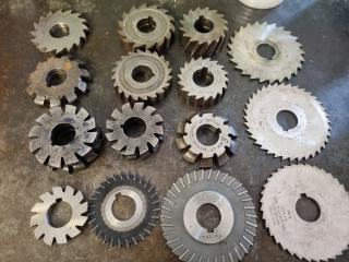 Large Lot of Milling Machine Blades/Cutters