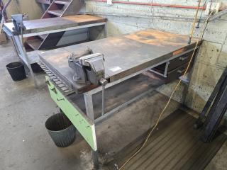 Workbench with Vice