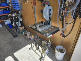 Bosch Metal Cutting Saw on Stand