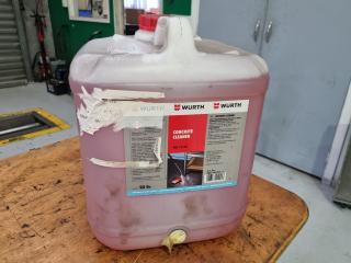 Wurth Concrete Cleaner, 20L Jug, New