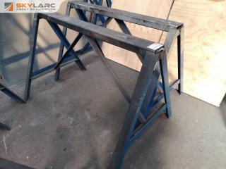 Pair of Heavy Duty Steel Saw Horses