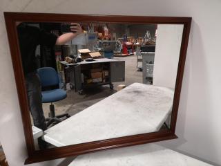 Wooden Framed Bedroom Mirror