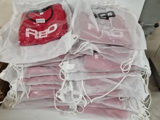 200x R80 Red Mesh Training Bibs, Size Junior