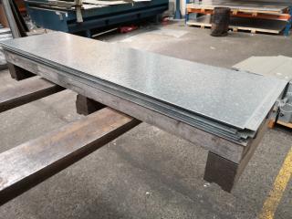 60+ Galvanised Steel Sheets, 1200x340x0.8mm Size