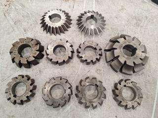 10 x Tapered Milling Cutters