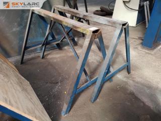 Pair of Heavy Duty Steel Saw Horses