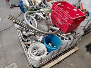 Crate of Assorted Stainless Steel Fittings