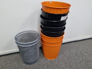 10x Metal Office Rubbish Bins