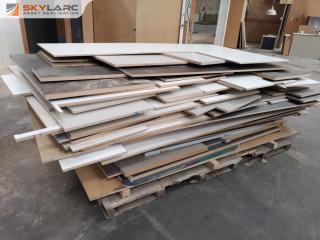 Large Pallet of Laminated MDF Countertop Offcuts