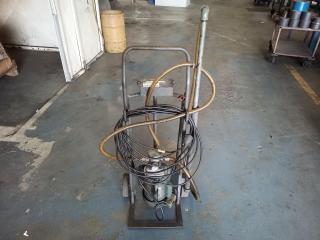Oil Transfer Pump on Trolley
