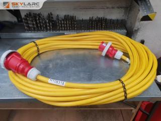 New 30 Metre 32amp 3 Phase Extension Cable