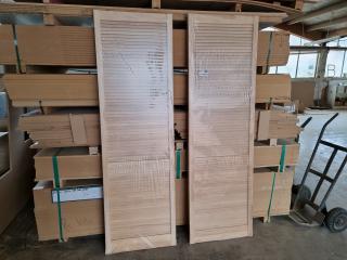 2 Pine Louvre Doors